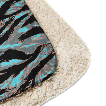 American Tiger Stripe Miami Urban CAMO Sherpa blanket - Blankets