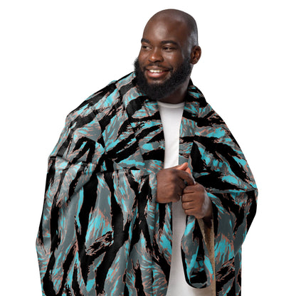 American Tiger Stripe Miami Urban CAMO Sherpa blanket - Blankets