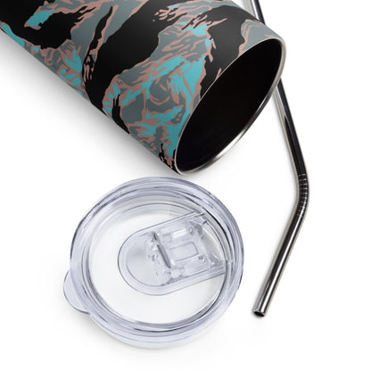 American Tiger Stripe Miami Urban CAMO Stainless steel tumbler - Steel Tumbler