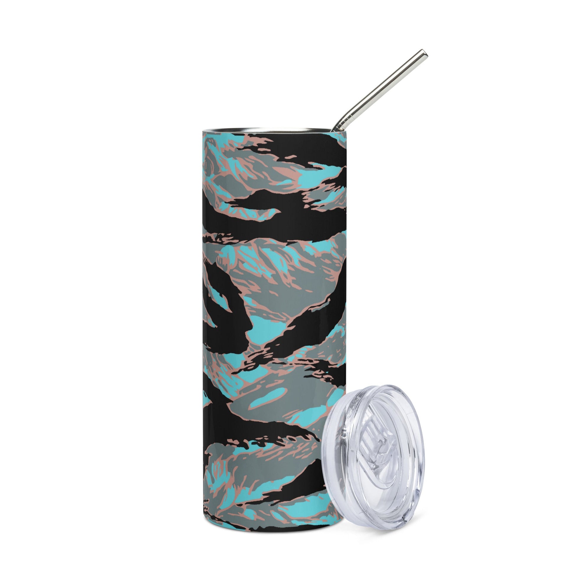 American Tiger Stripe Miami Urban CAMO Stainless steel tumbler - Steel Tumbler