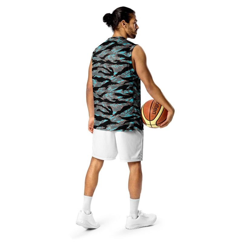 Tiger Stripe Miami Urban CAMO Unisex Basketball Jersey