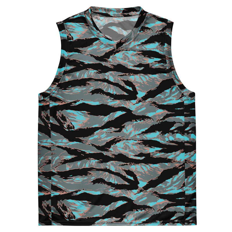 Tiger Stripe Miami Urban CAMO Unisex Basketball Jersey