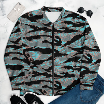 American Tiger Stripe Miami Urban CAMO Unisex Bomber Jacket - Jackets