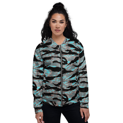 American Tiger Stripe Miami Urban CAMO Unisex Bomber Jacket - Jackets