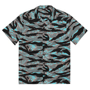 Tiger Stripe Miami Urban CAMO Unisex Short-Sleeve Button Shirt - 2XS - Button-Up