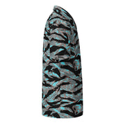 Tiger Stripe Miami Urban CAMO Unisex Short-Sleeve Button Shirt - Button-Up