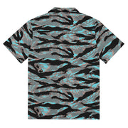 Tiger Stripe Miami Urban CAMO Unisex Short-Sleeve Button Shirt - Button-Up