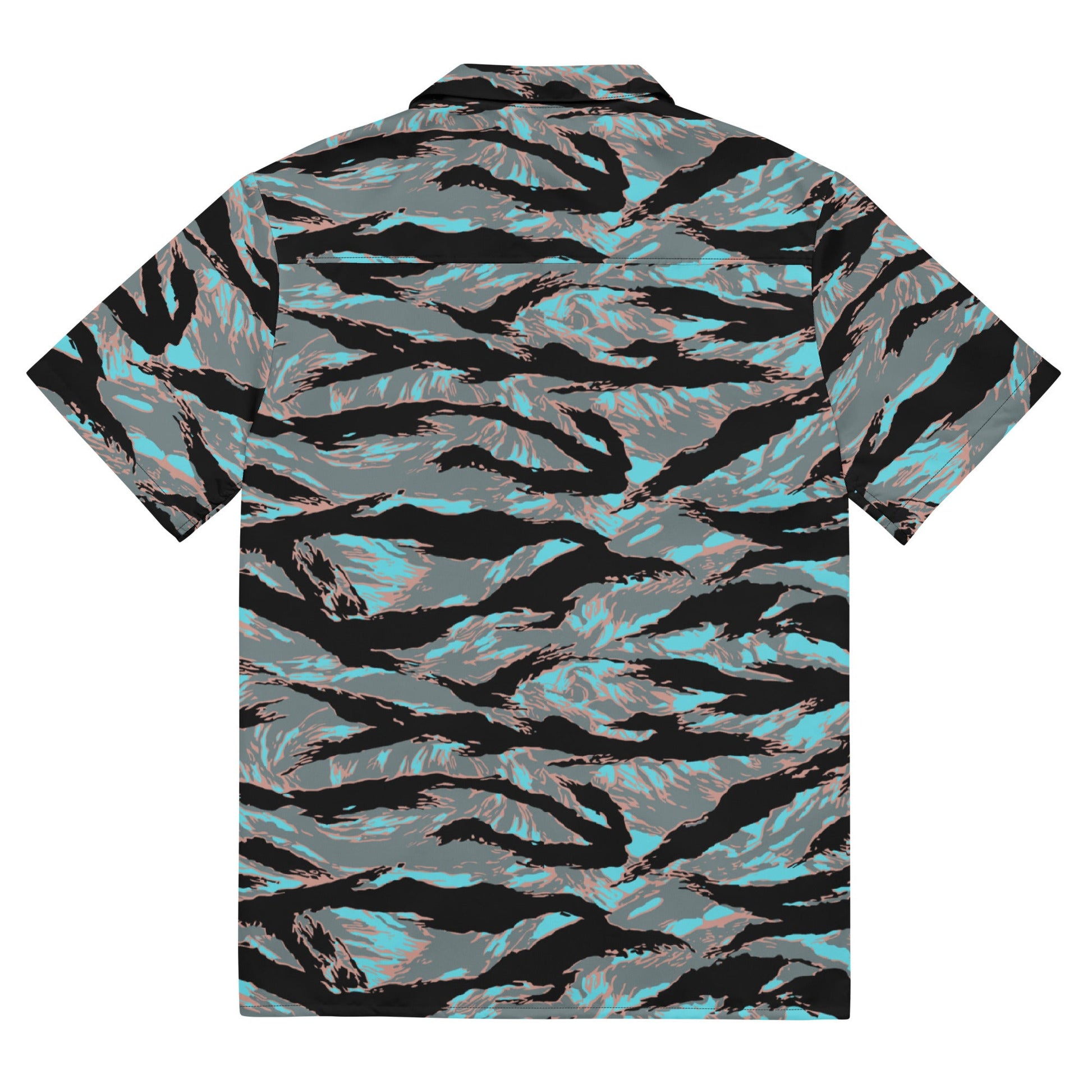 American Tiger Stripe Miami Urban CAMO Unisex button shirt - Button Shirts
