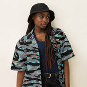 Tiger Stripe Miami Urban CAMO Unisex Short-Sleeve Button Shirt - Button-Up