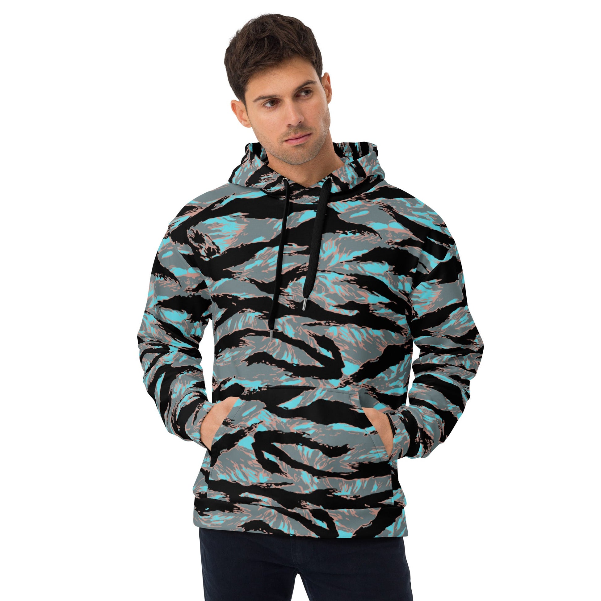 American Tiger Stripe Miami Urban CAMO Unisex Hoodie - 2XS - Hoodies