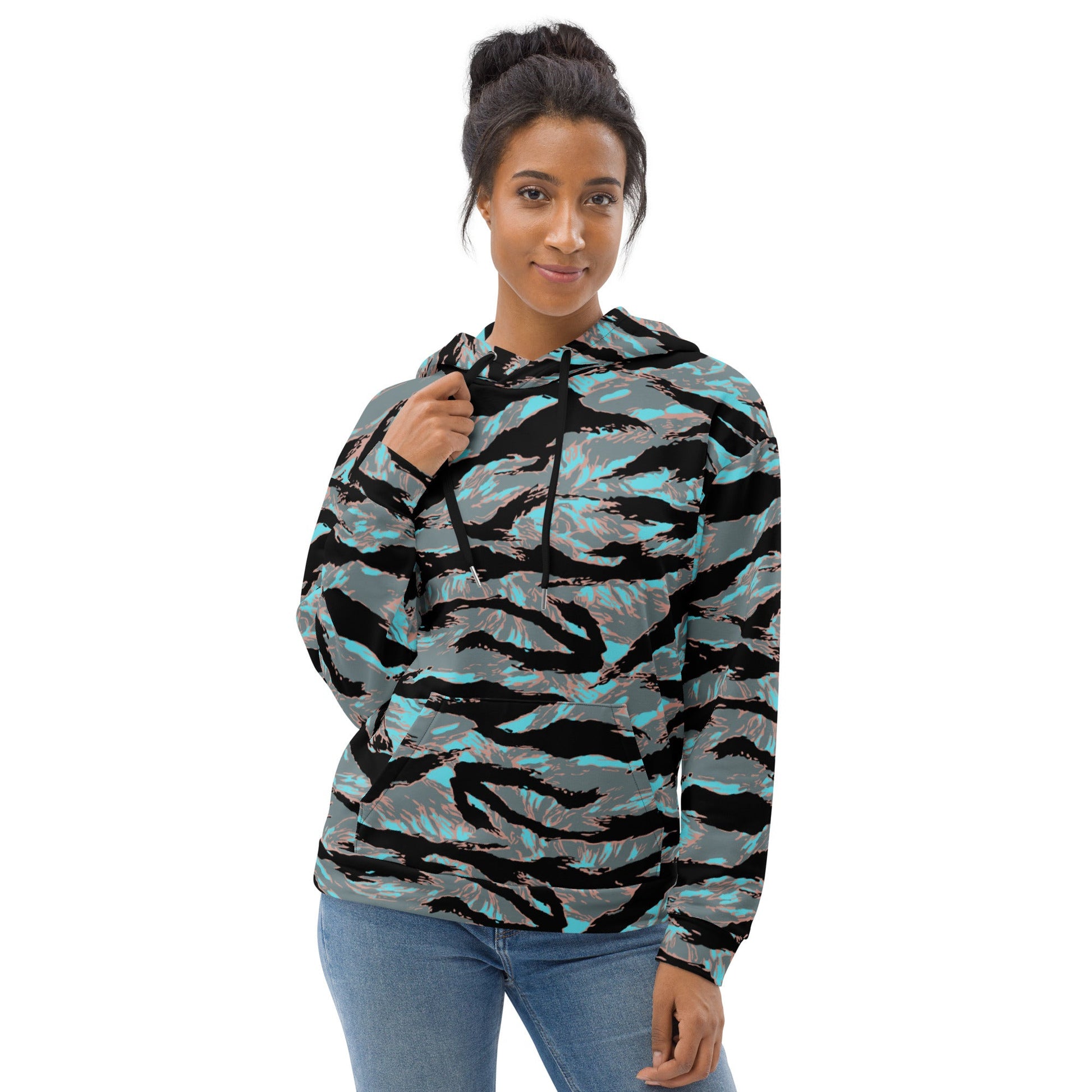 American Tiger Stripe Miami Urban CAMO Unisex Hoodie - Hoodies