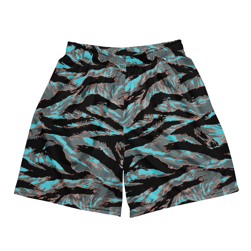 Tiger Stripe Miami Urban CAMO Unisex Mesh Shorts - 2XS