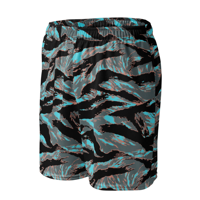 Tiger Stripe Miami Urban CAMO Unisex Mesh Shorts