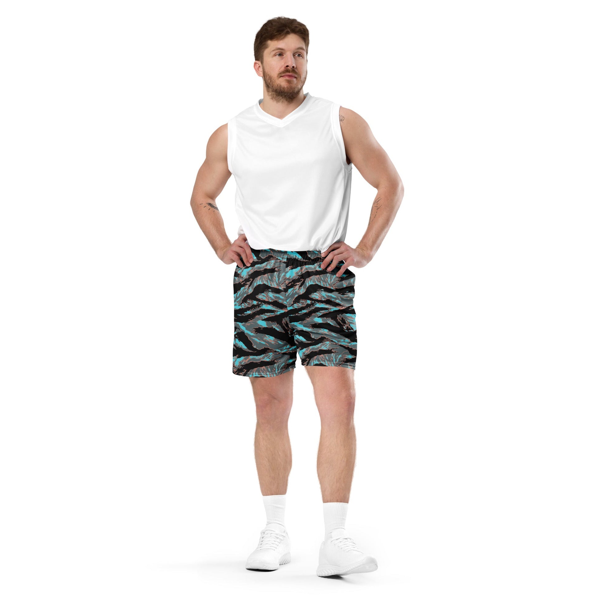 American Tiger Stripe Miami Urban CAMO Unisex mesh shorts - Mesh Shorts