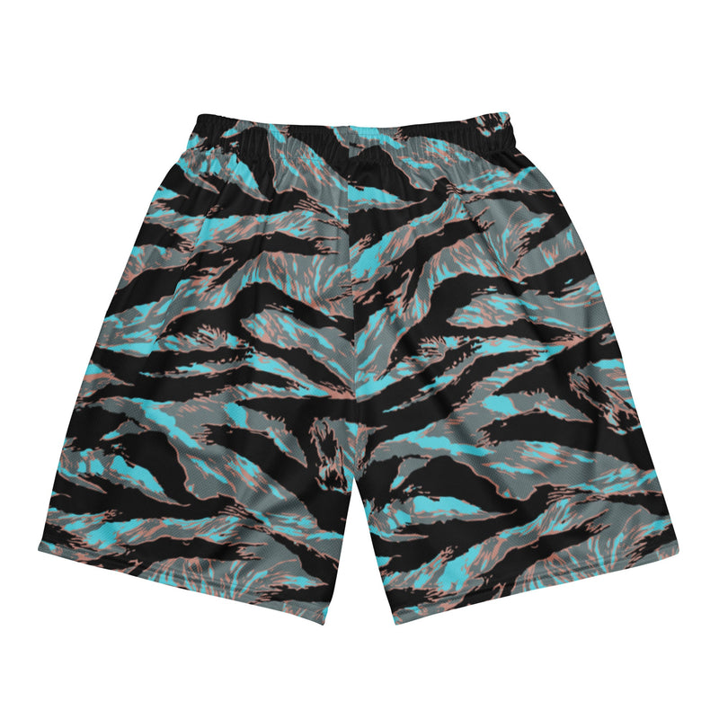 Tiger Stripe Miami Urban CAMO Unisex Mesh Shorts