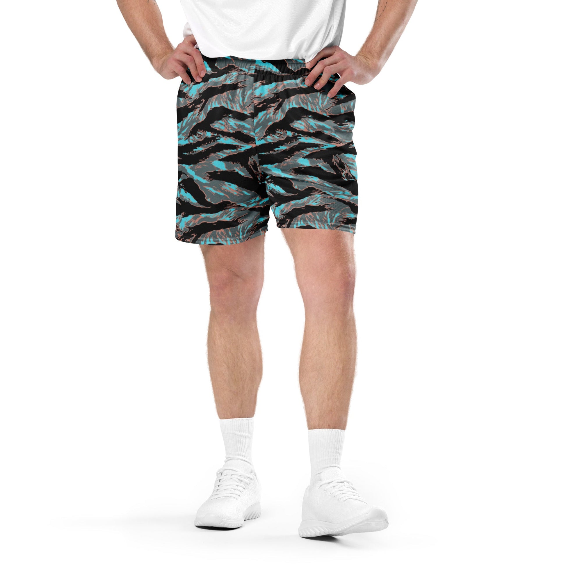 American Tiger Stripe Miami Urban CAMO Unisex mesh shorts - Mesh Shorts