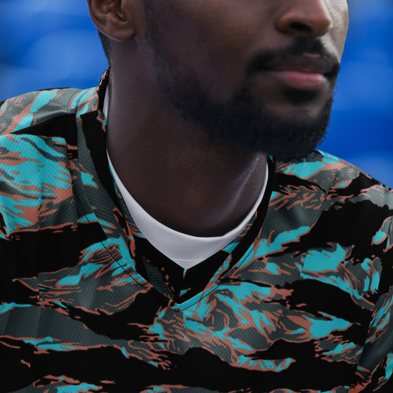 Tiger Stripe Miami Urban CAMO Unisex Sports Jersey