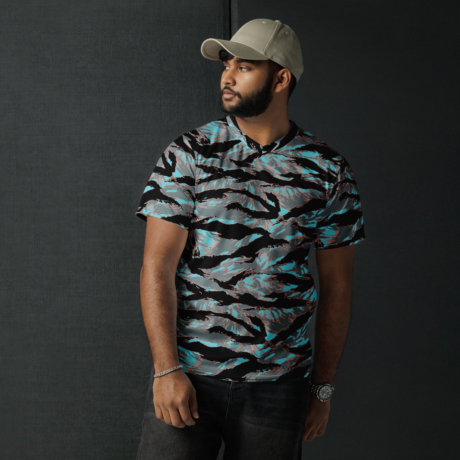 American Tiger Stripe Miami Urban CAMO unisex sports jersey - Sports Jerseys