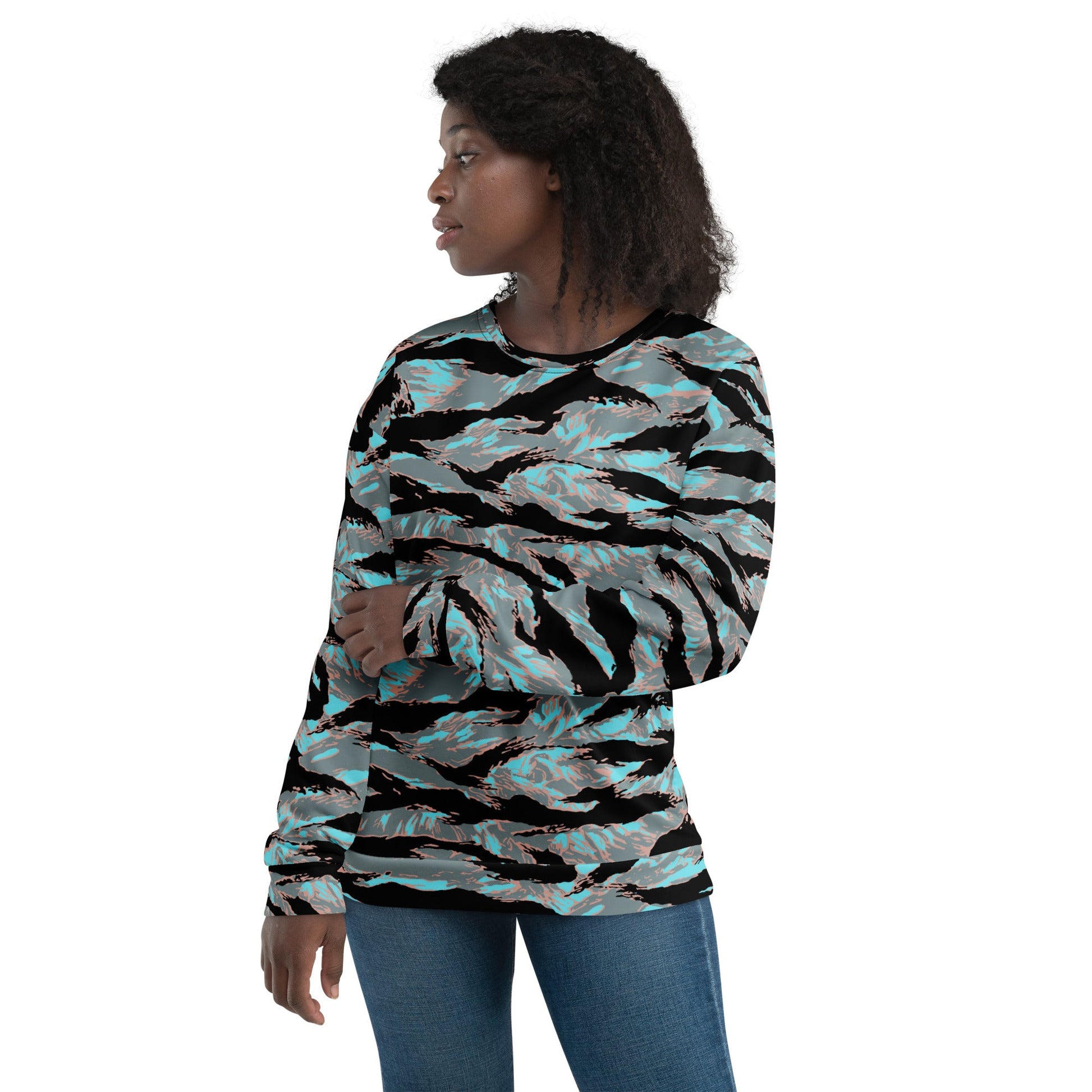 American Tiger Stripe Miami Urban CAMO Unisex Sweatshirt - Sweatshirts