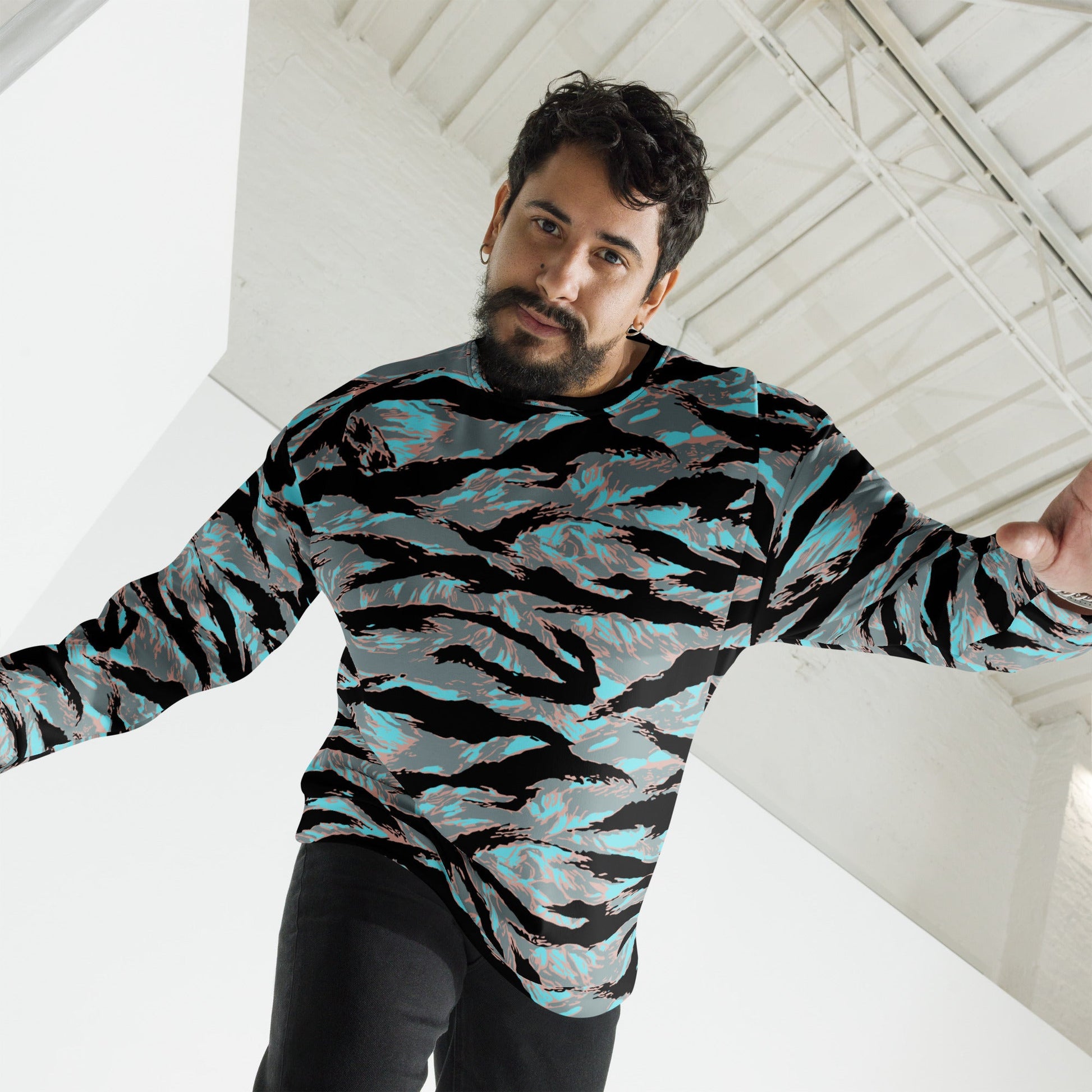 American Tiger Stripe Miami Urban CAMO Unisex Sweatshirt - Sweatshirts