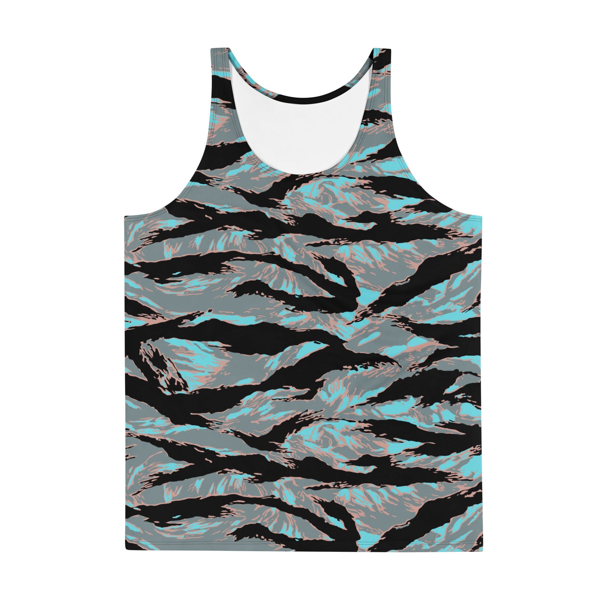 American Tiger Stripe Miami Urban CAMO Unisex Tank Top - Tops