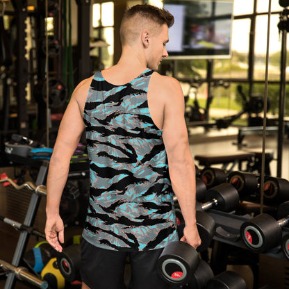 American Tiger Stripe Miami Urban CAMO Unisex Tank Top - Tops