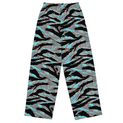 American Tiger Stripe Miami Urban CAMO unisex wide-leg pants - Wide-leg Pants