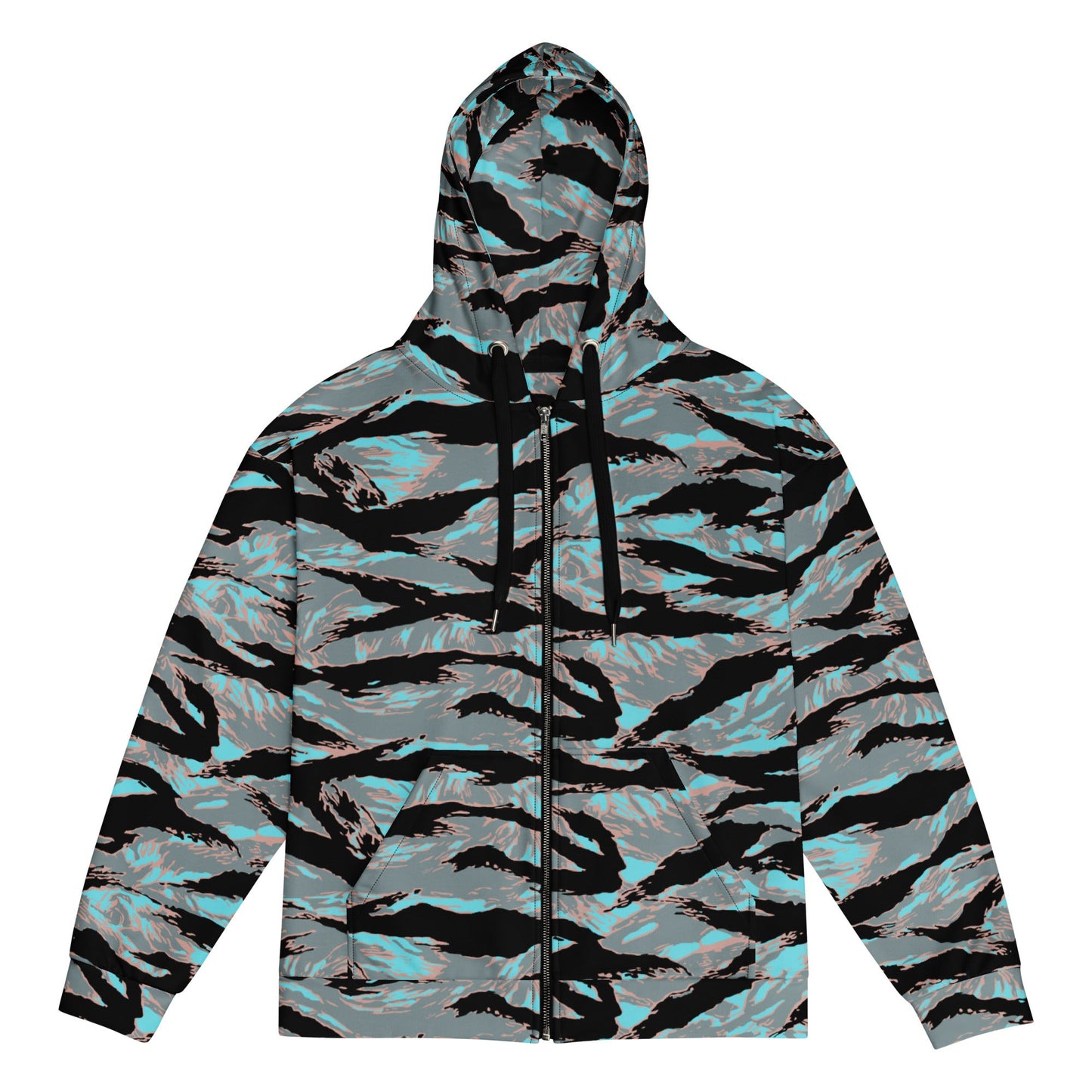 American Tiger Stripe Miami Urban CAMO Unisex zip hoodie - 2XS - Zip Hoodies