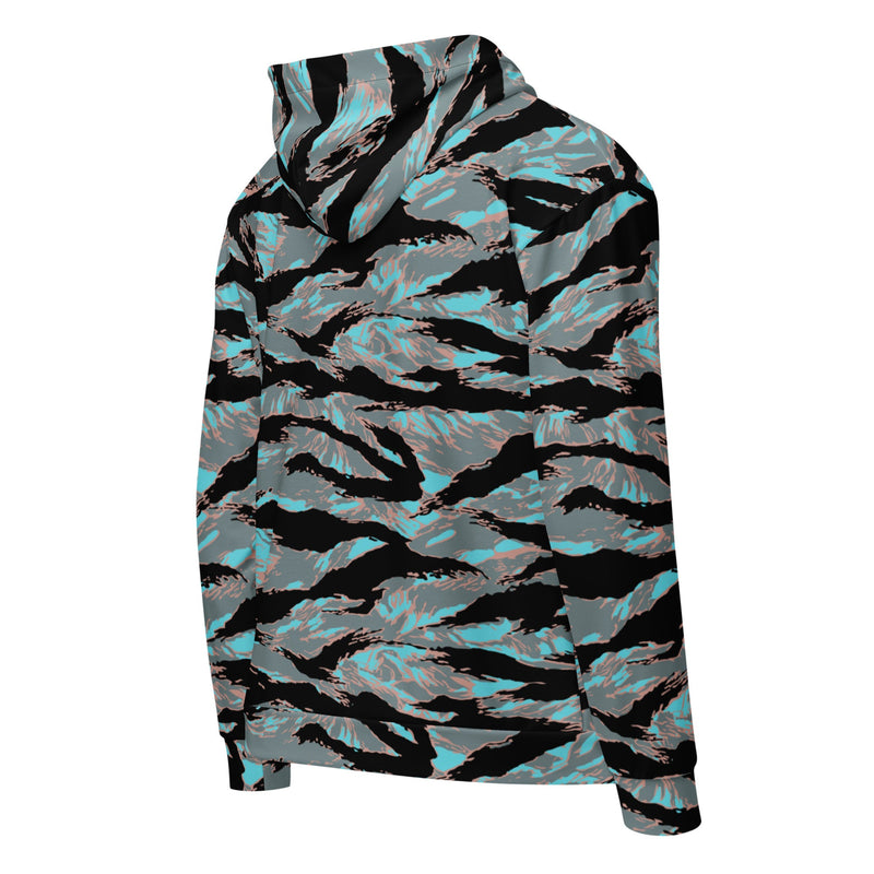 Tiger Stripe Miami Urban CAMO Unisex Zip Hoodie
