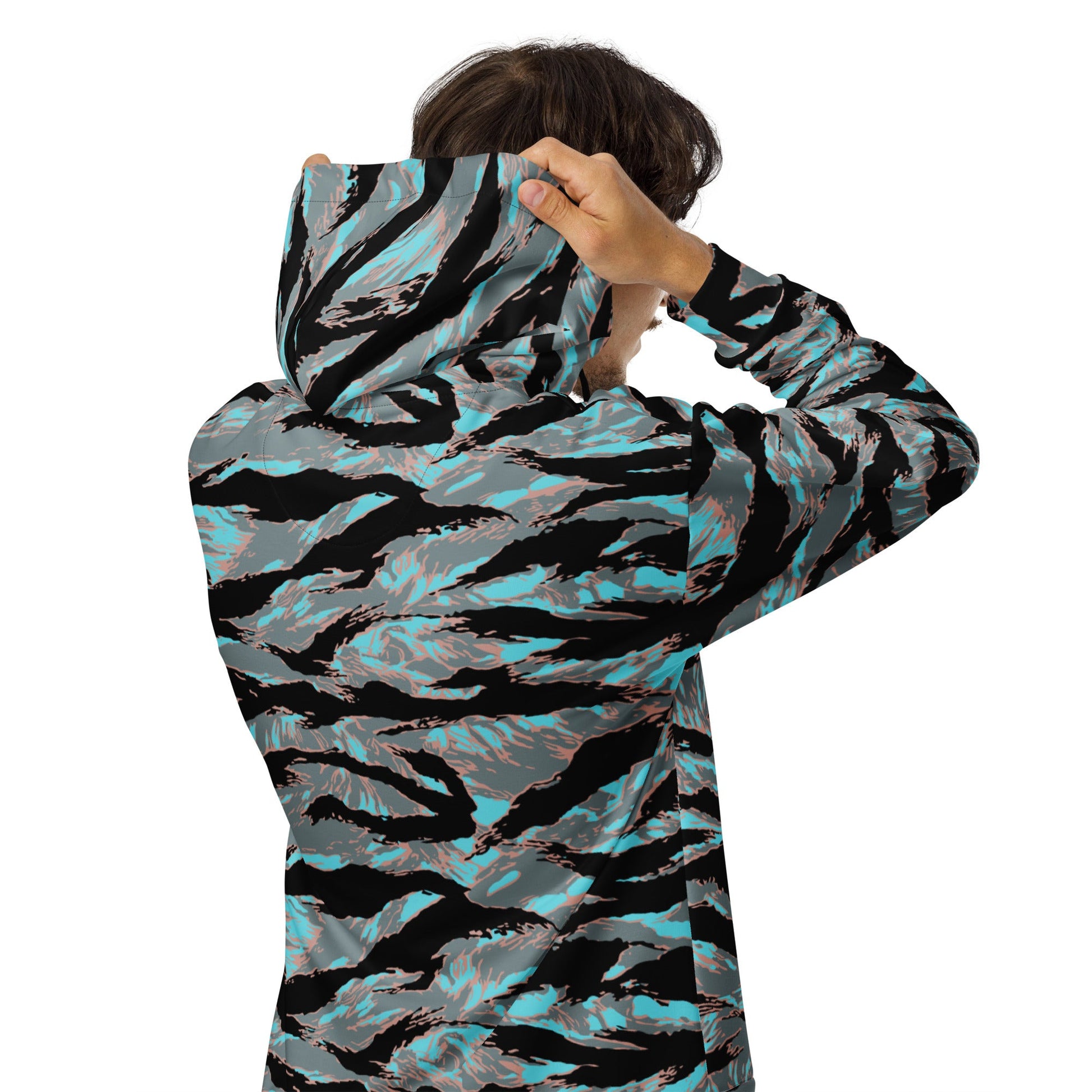 American Tiger Stripe Miami Urban CAMO Unisex zip hoodie - Zip Hoodies