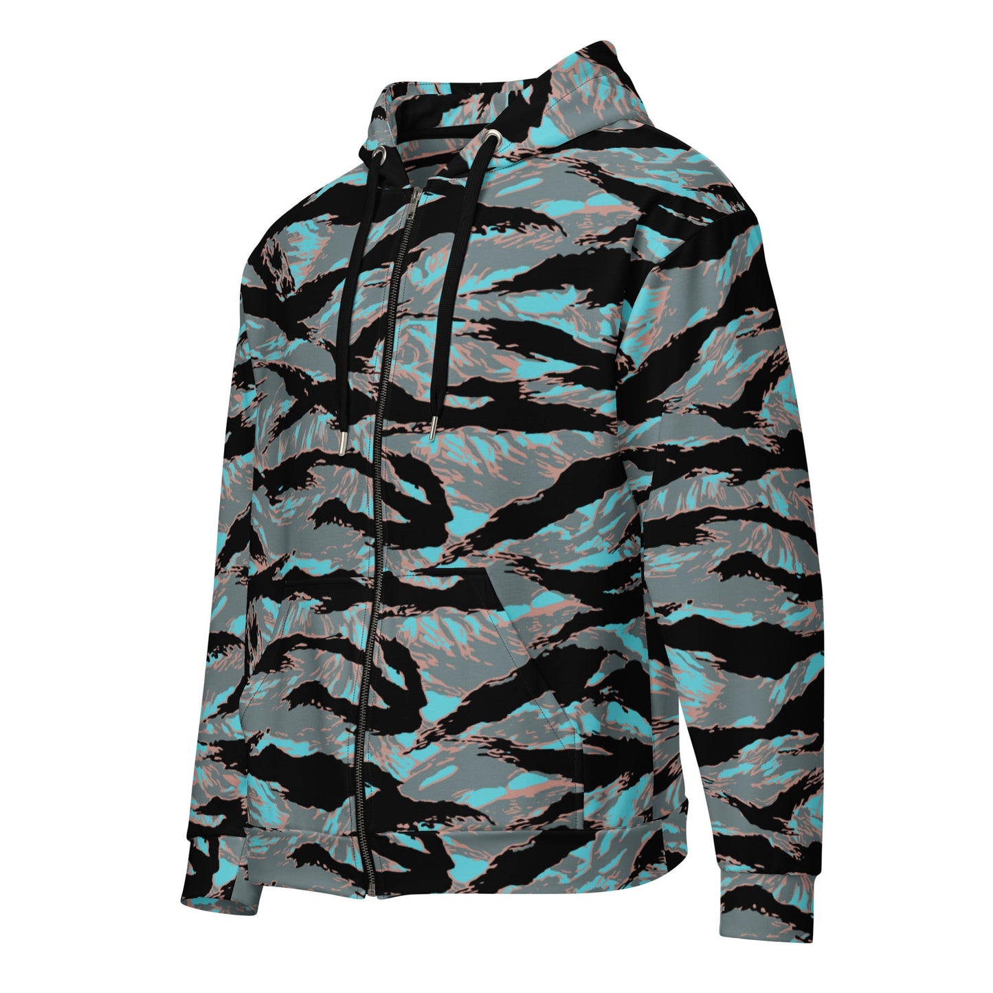 American Tiger Stripe Miami Urban CAMO Unisex zip hoodie - Zip Hoodies