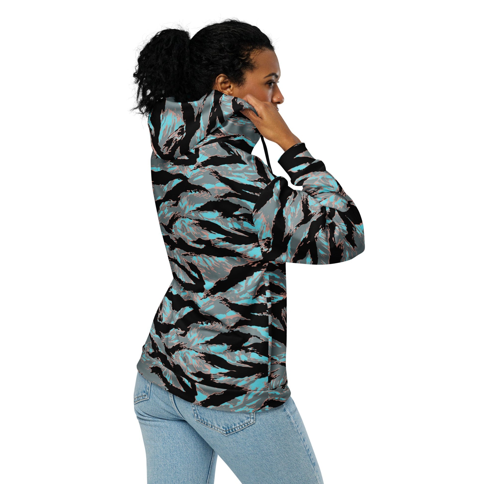 American Tiger Stripe Miami Urban CAMO Unisex zip hoodie - Zip Hoodies