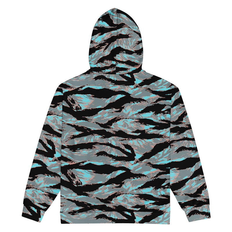 Tiger Stripe Miami Urban CAMO Unisex Zip Hoodie