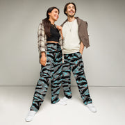 Tiger Stripe Miami Urban CAMO Unisex Wide-Leg Joggers - 2XS