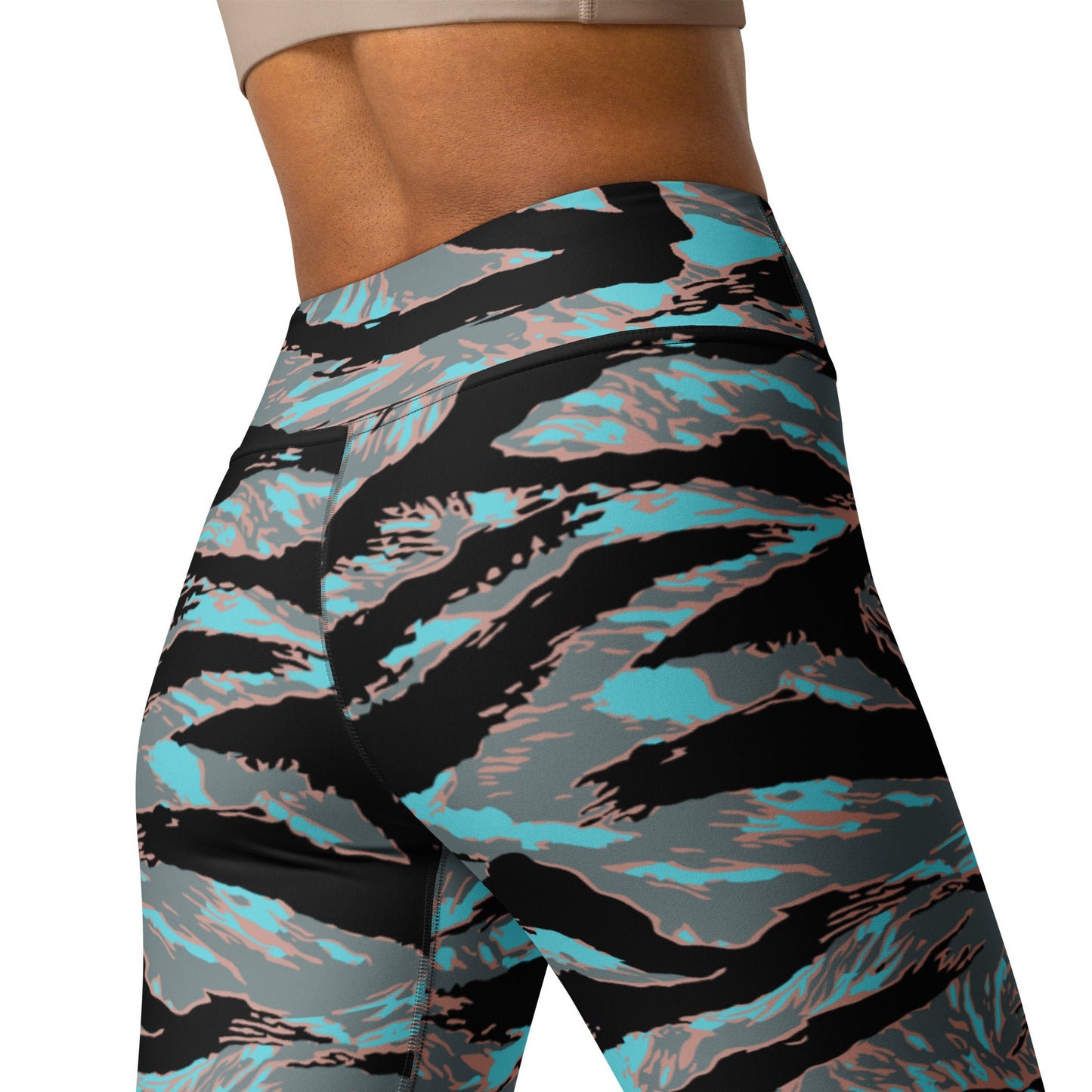 American Tiger Stripe Miami Urban CAMO Yoga Leggings - Womens