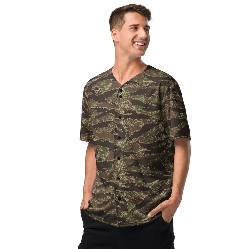 Tiger Stripe Multi-terrain CAMO Unisex Baseball Jersey