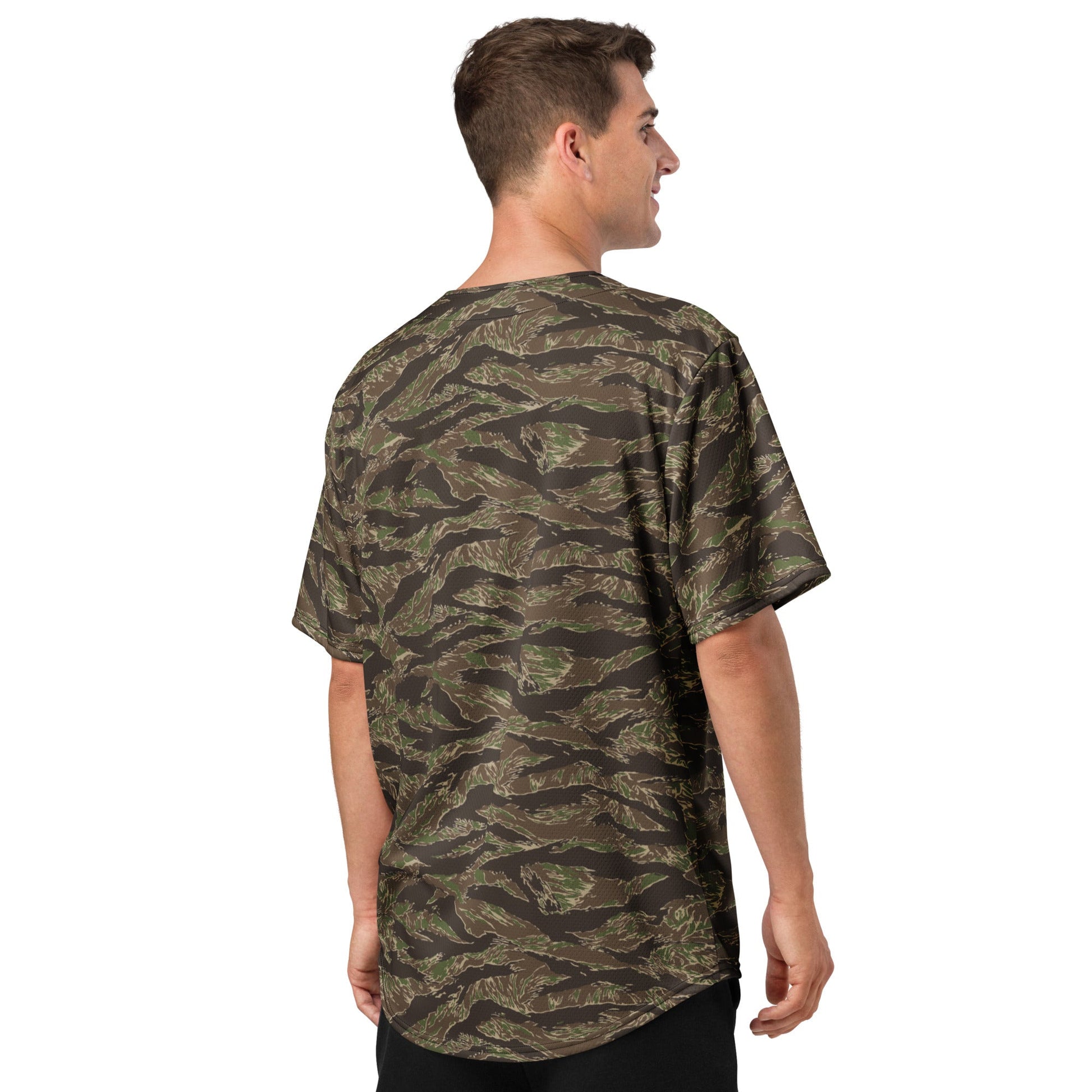 American Tiger Stripe Multi-terrain CAMO baseball jersey - Baseball Jerseys
