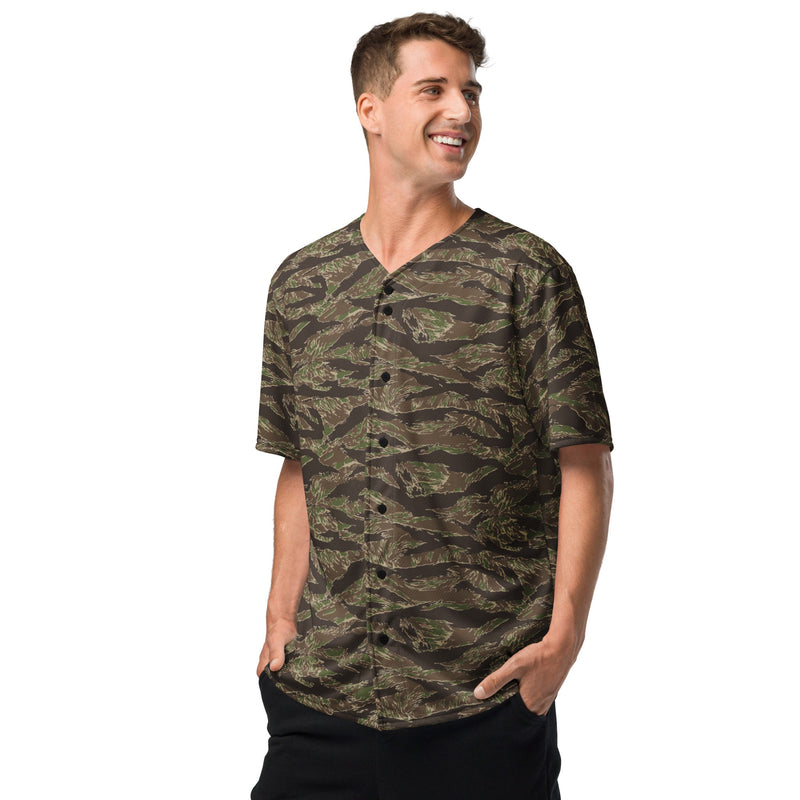Tiger Stripe Multi-terrain CAMO Unisex Baseball Jersey