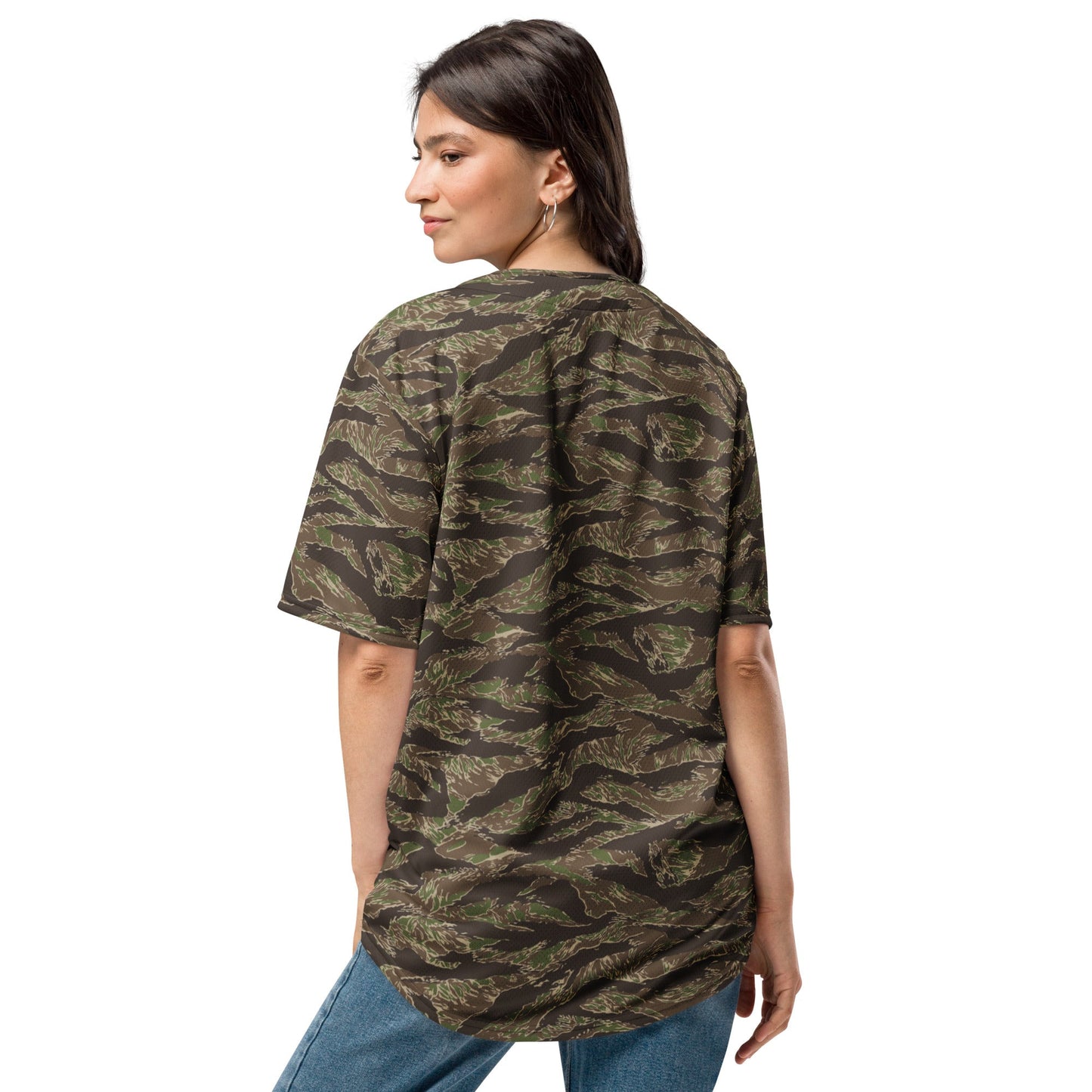 American Tiger Stripe Multi-terrain CAMO baseball jersey - Baseball Jerseys