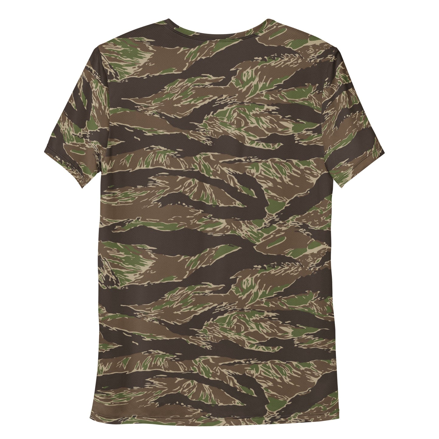 American Tiger Stripe Multi-terrain CAMO Mens athletic t-shirt - Athletic T-Shirts