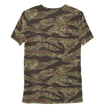 American Tiger Stripe Multi-terrain CAMO Mens athletic t-shirt - Athletic T-Shirts