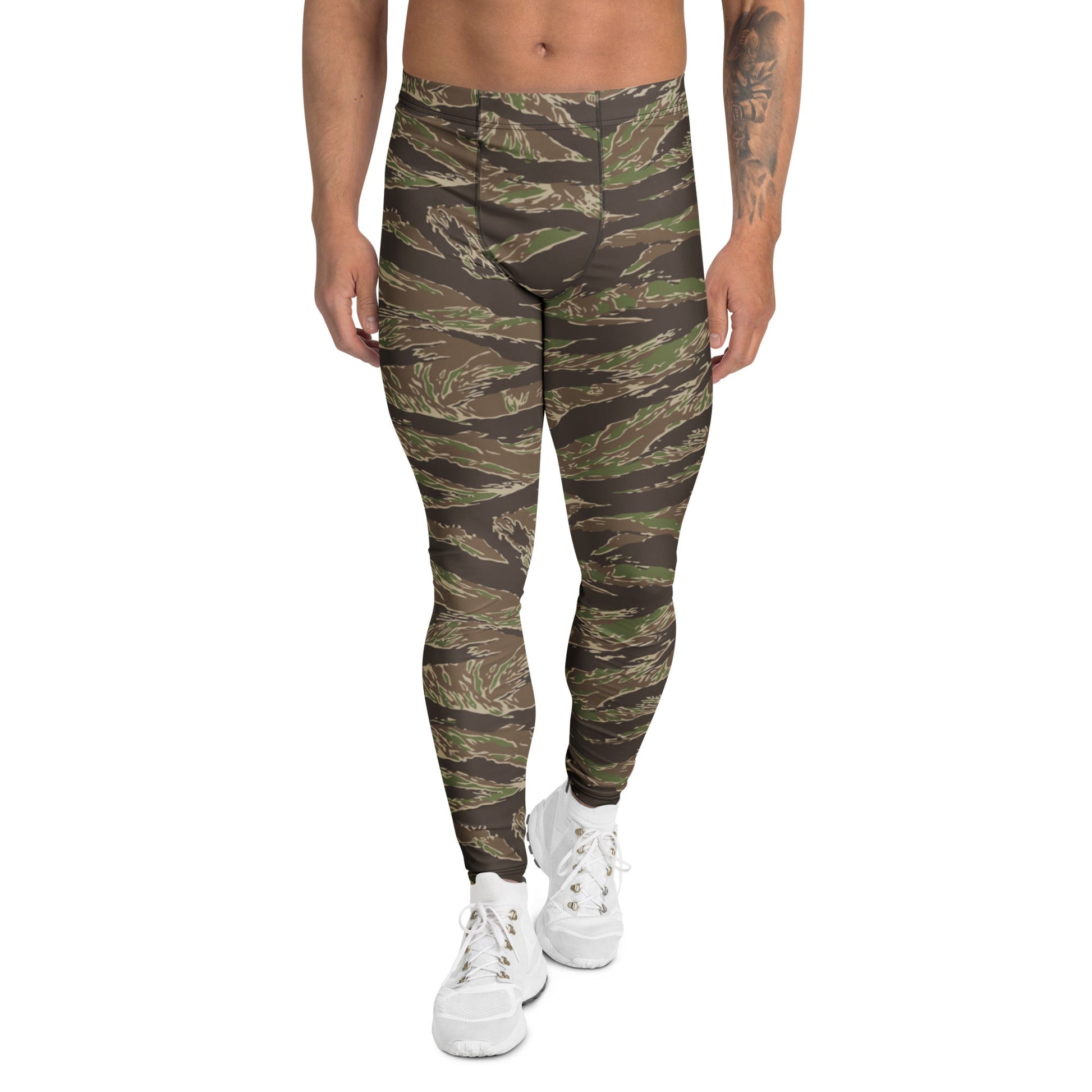American Tiger Stripe Multi-terrain CAMO Mens Leggings - XS