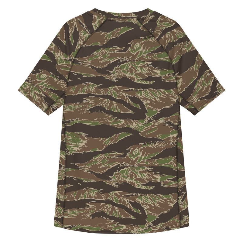 Tiger Stripe Multi-terrain CAMO Mens Short-Sleeve Rash Guard - SS