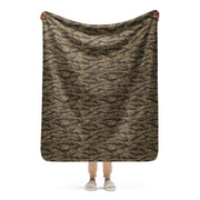 Tiger Stripe Multi-terrain CAMO Sherpa Blanket