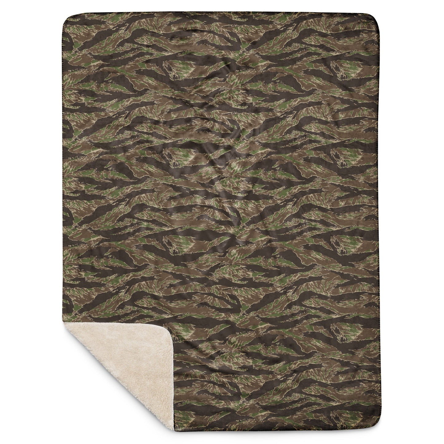 American Tiger Stripe Multi-terrain CAMO Sherpa Blanket