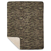 Tiger Stripe Multi-terrain CAMO Sherpa Blanket
