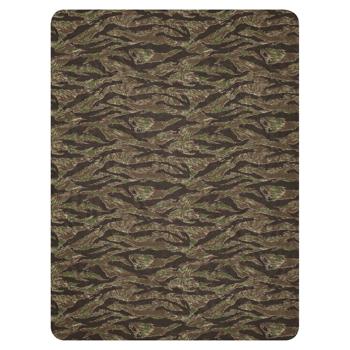American Tiger Stripe Multi-terrain CAMO Sherpa Blanket
