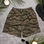 Tiger Stripe Multi-terrain CAMO Unisex Athletic Long Shorts
