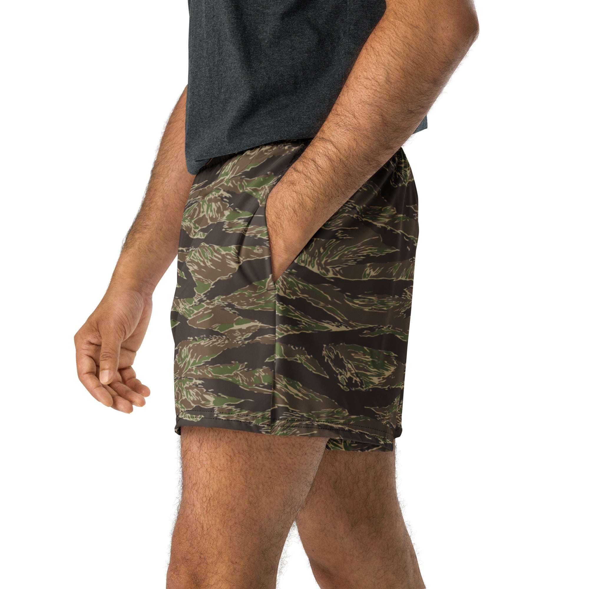 CAMO HQ - Tiger Stripe Multi-terrain CAMO Unisex Athletic Shorts