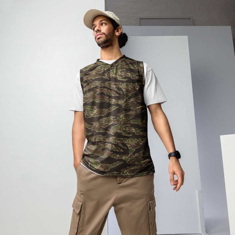 Tiger Stripe Multi-terrain CAMO Unisex Basketball Jersey - 2XS